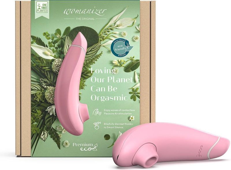 Безконтактний кліторальний стимулятор Womanizer Premium ECO з біо матеріалів, PINK вид 2