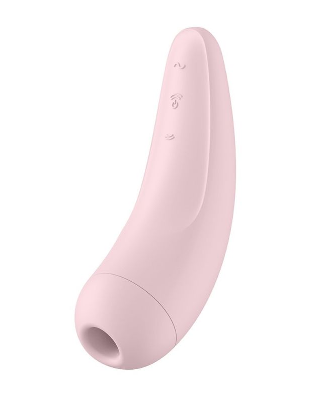 Безконтактний смарт стимулятор клітора SATISFYER CURVY2+ рожевий вид 4