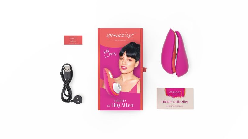 Безконтактний стимулятор клітора Womanizer Liberty by Lily Allen Rebellious Pink вид 7