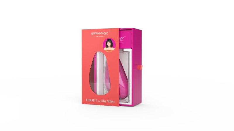 Безконтактний стимулятор клітора Womanizer Liberty by Lily Allen Rebellious Pink вид 12