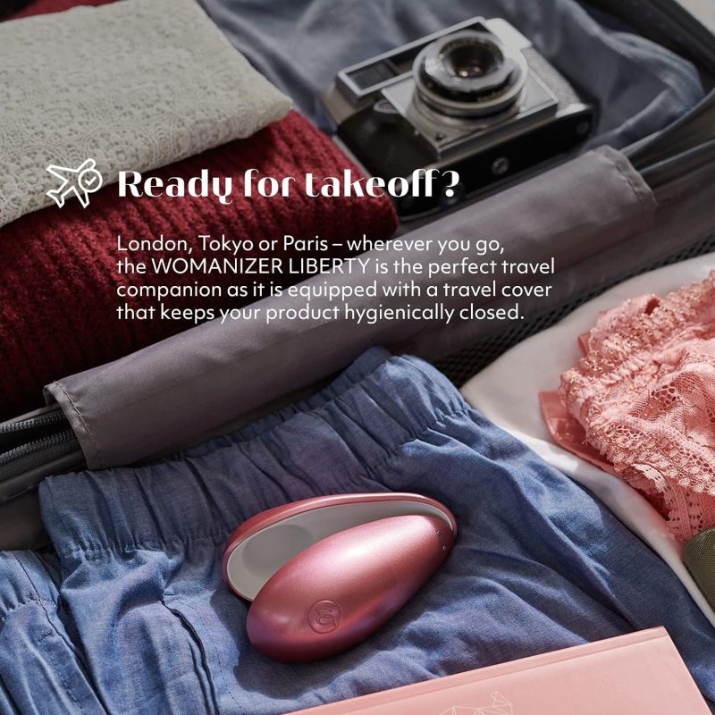 Безконтактний стимулятор клітора Womanizer Liberty Pink Rose вид 10