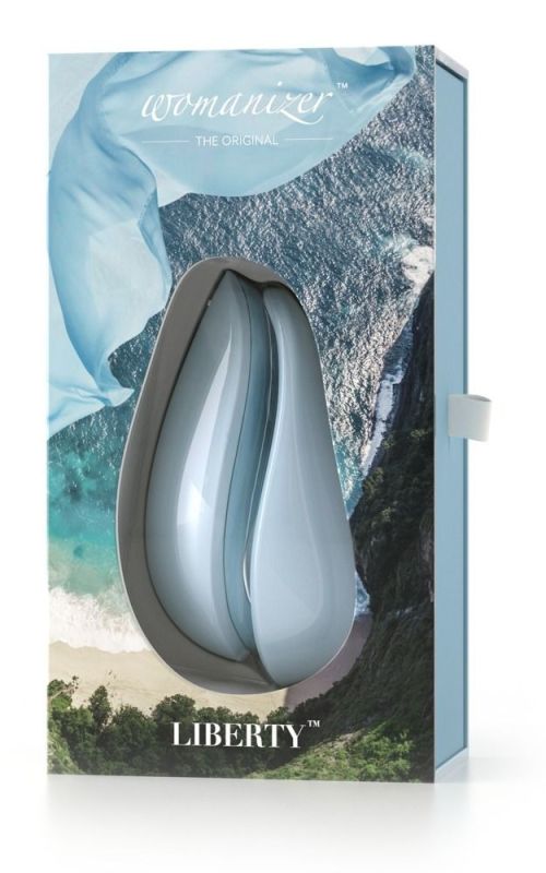 Безконтактний стимулятор клітора Womanizer Liberty Powder Blue вид 2