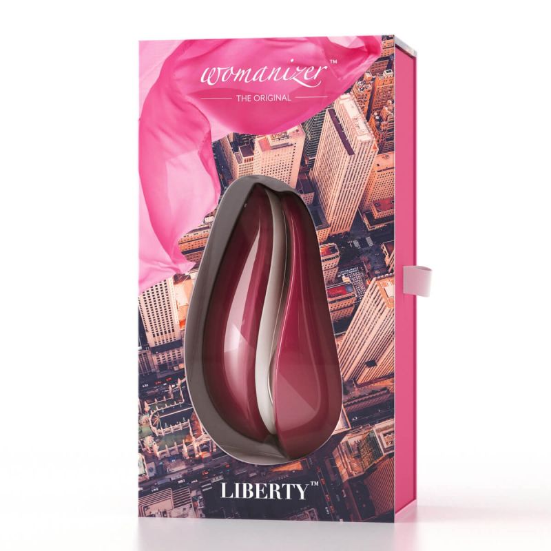 Безконтактний стимулятор клітора Womanizer Liberty Red Wine вид 2