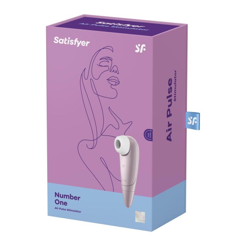 Бесконтактный вибромассажер SATISFYER Number One, розовый перламутр вид 11