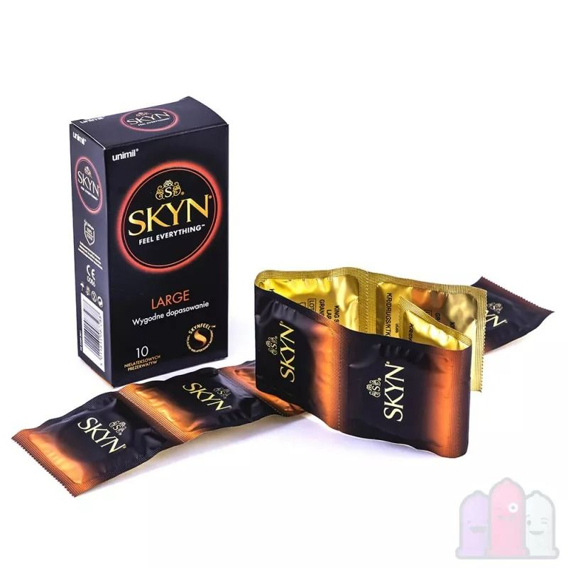 Безлатексні презервативи SKYN Large великого розміру (ціна за 5 шт) вид 4