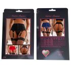 Сексуальні стрейч-трусики Star Night з поясом для панчох, білий вид 9