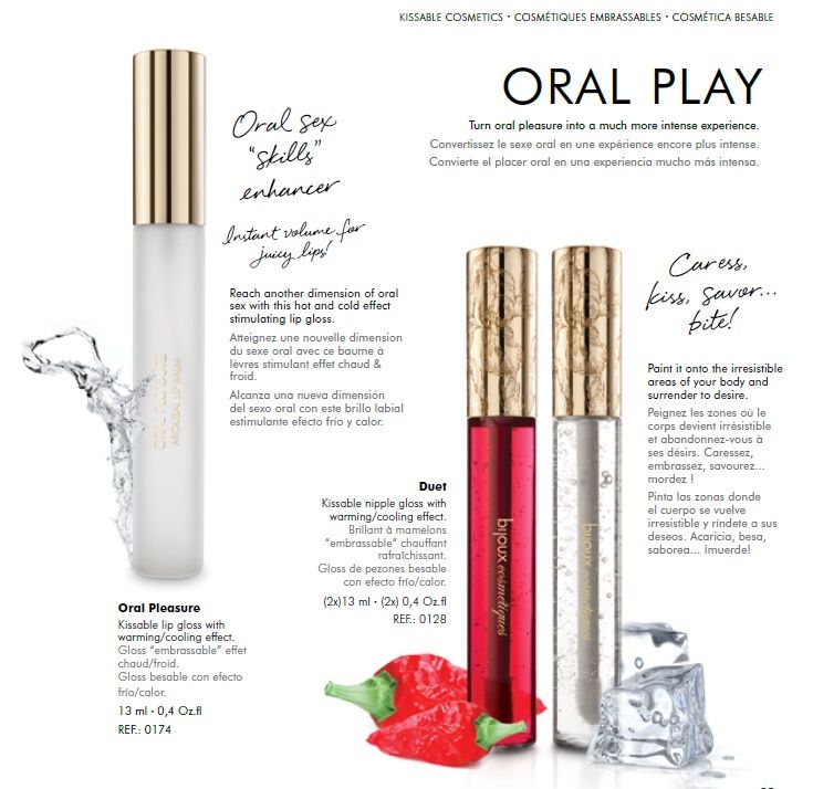 Блиск для губ для орального сексу Bijoux Oral Pleasure зі зігріваючим та охолоджуючим ефектом вид 8