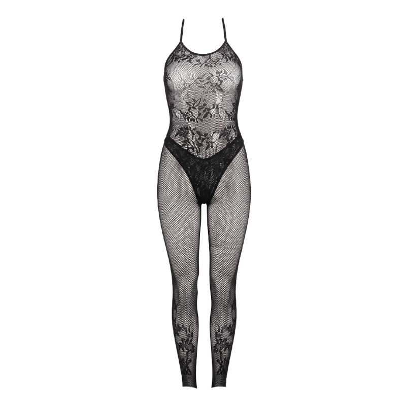 Боді та легінси Sheer Secret Garden 2-piece Bodysuit and Leggings Black One Size вид 2