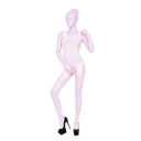 Бодистокинг с вставками крупной сетки BS029 белый Passion S/L