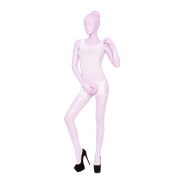 Бодістокінг із вставками великої сітки BS029 білий Passion S/L