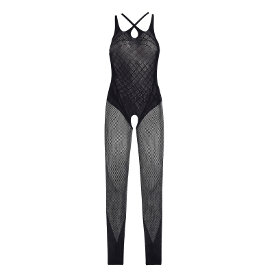 Бодістокінг з інтимним доступом Sheer Fantasy Geometric Knit Bodystocking One Size
