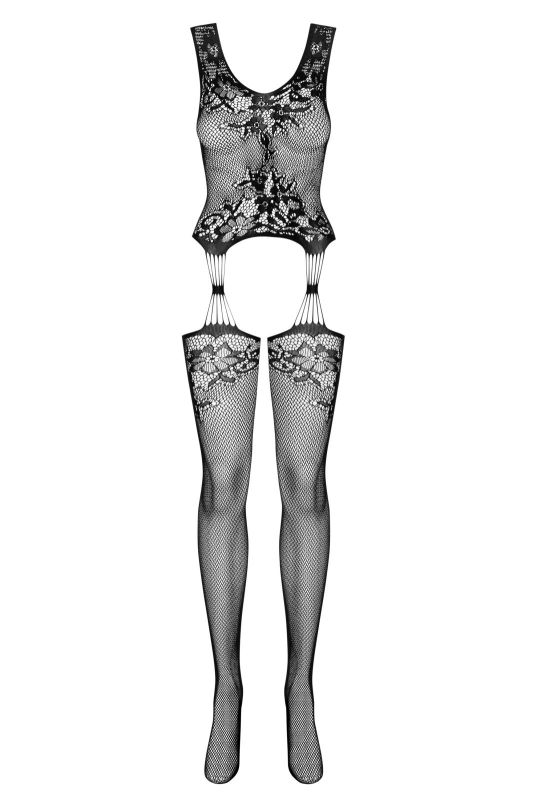 Комбінезон Obsessive F221 Bodystocking Чорний S / M / L вид 2