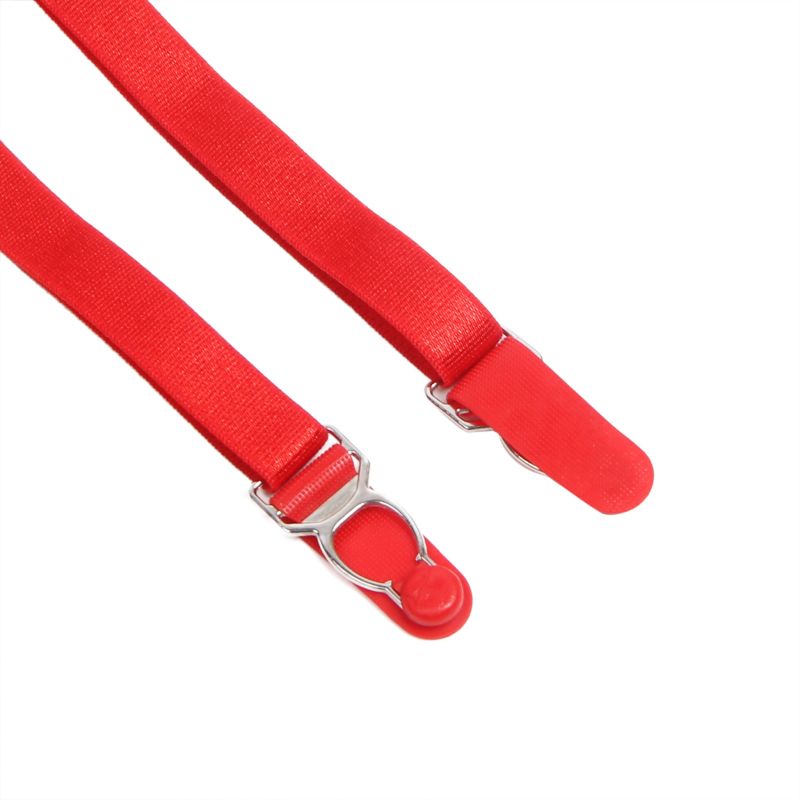 Боди с подвязками для чулок Star Night и атласными лентами на руки, красный, S вид 12