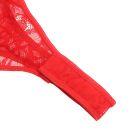 Боди с подвязками для чулок Star Night и атласными лентами на руки, красный, S вид 10