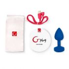 Велика анальна пробка з вібрацією Gvibe Gplug синя, L вид 5