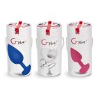 Велика анальна пробка з вібрацією Gvibe Gplug синя, L вид 8