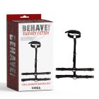 Бондаж-портупея Chisa BEHAVE! Luxury Fetish с ошейником, черная вид 2