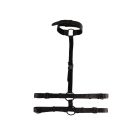 Бондаж-портупея Chisa BEHAVE! Luxury Fetish с ошейником, черная вид 3