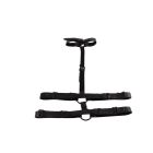 Бондаж-портупея Chisa BEHAVE! Luxury Fetish с ошейником, черная вид 4