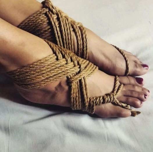 Бандажна мотузка Taboom Вondage Ropes бежева, 5 м вид 8