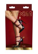 Бондажні шпори BDSM Taboom Bondage in Luxury бордовий