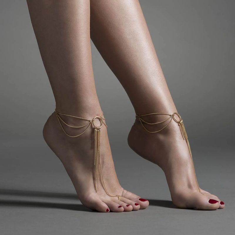 Браслети для ніг Bijoux Indiscrets Magnifique Feet Chain - Gold вид 2
