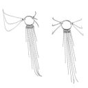 Браслети для ніг Bijoux Indiscrets Magnifique Feet Chain, сріблясті