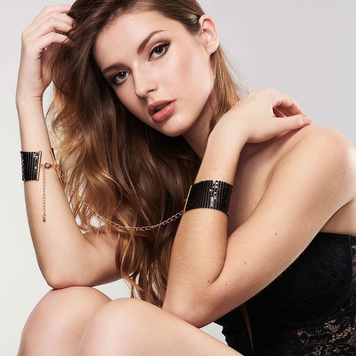 Браслеты-наручники DESIR METALLIQUE черные Bijoux Indiscrets вид 18