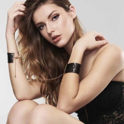 Браслеты-наручники DESIR METALLIQUE черные Bijoux Indiscrets