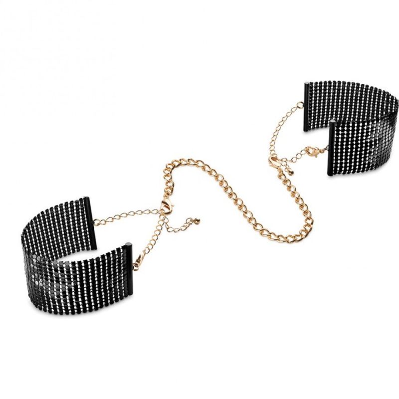 Браслеты-наручники DESIR METALLIQUE черные Bijoux Indiscrets вид 8