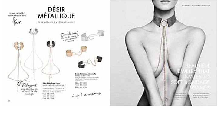 Браслети-наручники PLASIR Nacre білий перл Bijoux Indiscrets вид 11