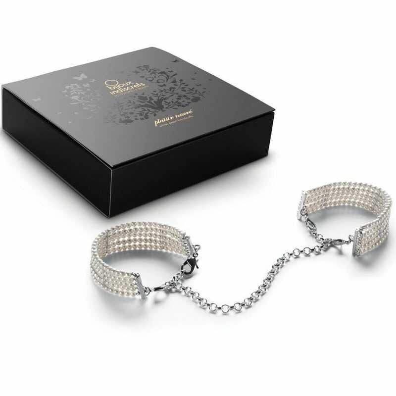 Браслети-наручники PLASIR Nacre білий перл Bijoux Indiscrets вид 6