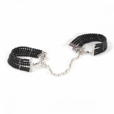 Браслеты-наручники PLASIR Nacre черный жемчуг Bijoux Indiscrets