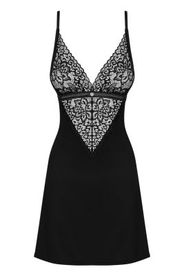 Комплект Obsessive Cecilla сорочка та стрінги S/M