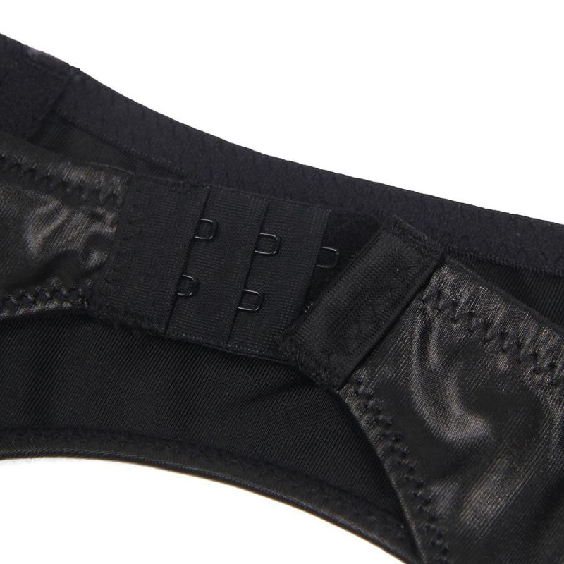 Чорні еластичні трусики Star Night і пояс для панчіх з високою талією вид 8