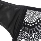 Черные эластичные трусики Star Night и пояс для чулок с высокой талией вид 6