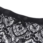 Черные кружевные трусики с высокой талией Star Night и подтяжками для чулок, черные, L вид 5