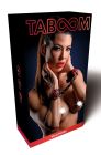 Чорні наручники Taboom Wild Roses Wrist Cuffs з декоративними червоними трояндами вид 2