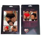 Чорні сексуальні мереживні трусики Star Night і пояс з підв'язками, XL вид 6