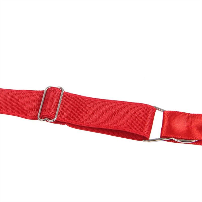 Красный кружевной пояс для чулок Star Night с трусиками в комплекте вид 7