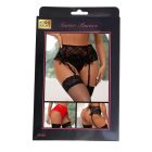 Кружевной пояс для чулок Star Night с трусиками в комплекте, красный вид 7