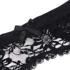 Кружевной пояс для чулок Star Night с трусиками, черный вид 6