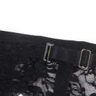 Кружевной пояс для чулок Star Night с трусиками, черный вид 4