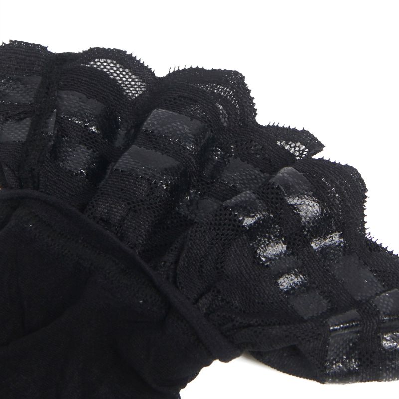 Панчохи чорні з мереживом Star Night та вертикальною лінією по довжині вид 4