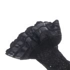 Панчохи чорні в сіточку зі стразами Star Night на силіконовій стрічці, XS/M вид 8