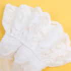 Чулки на силиконовой ленте Star Night с кружевом, белые, XS-M вид 5