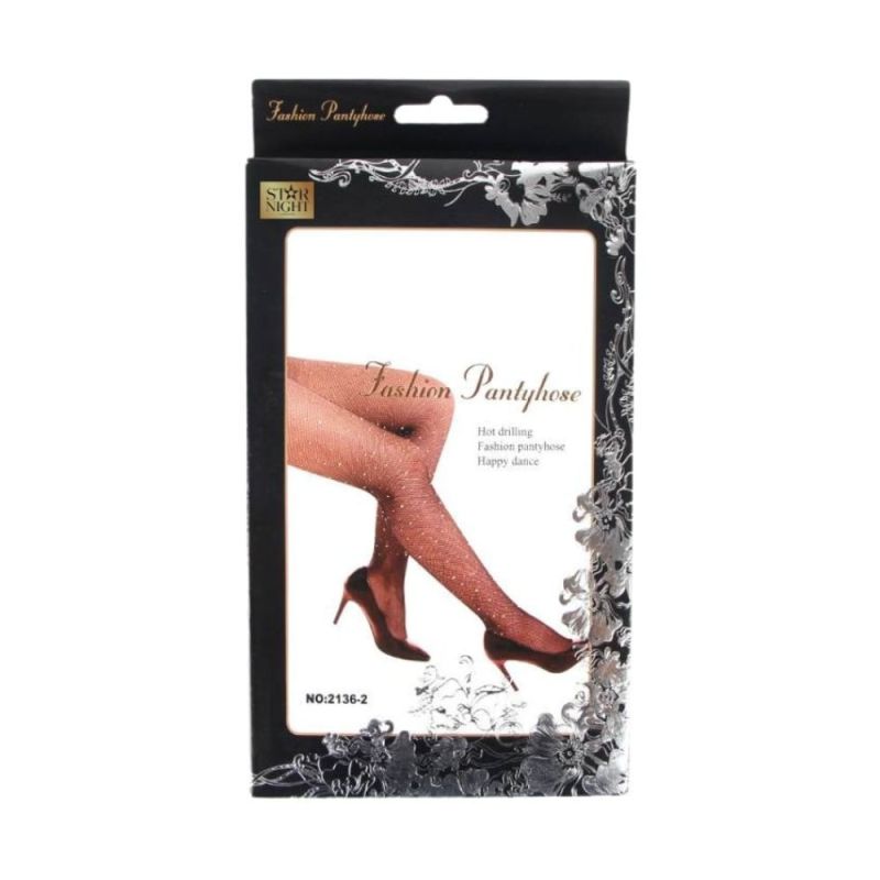 Колготки у сіточку зі стразами Star Night чорні, XS-M вид 8