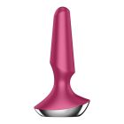 Анальна пробка з функцією керування зі смартфона Satisfyer Plug-ilicious 2, бордовий вид 3