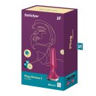 Анальна пробка з функцією керування зі смартфона Satisfyer Plug-ilicious 2, бордовий вид 6