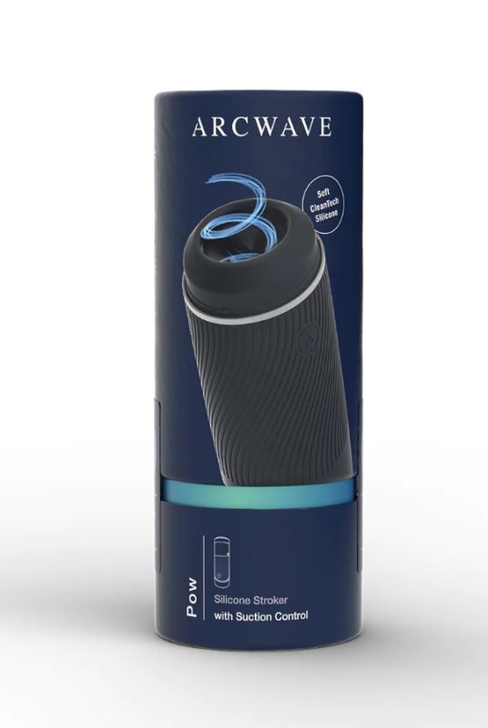 Мастурбатор преміум-класу з контролем всмоктування Arcwave Pow Stroker Black вид 9